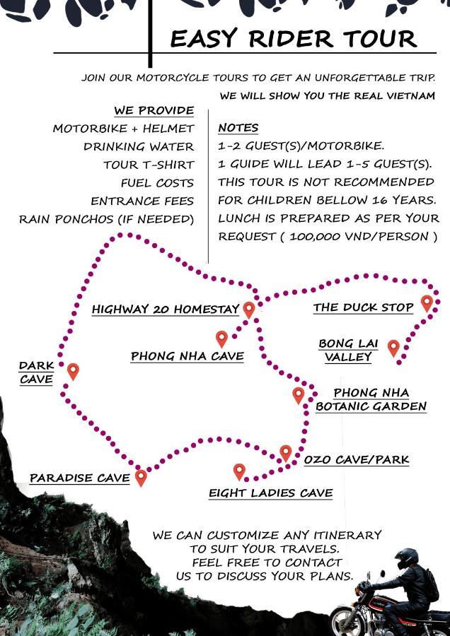 Highway 20 Homestay Phong Nha Eksteriør billede